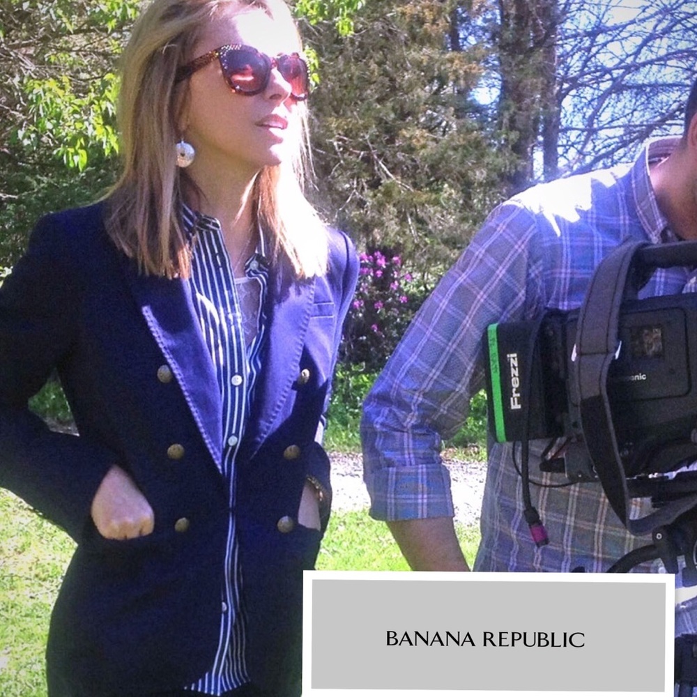 Navy Banana Republic Blazer